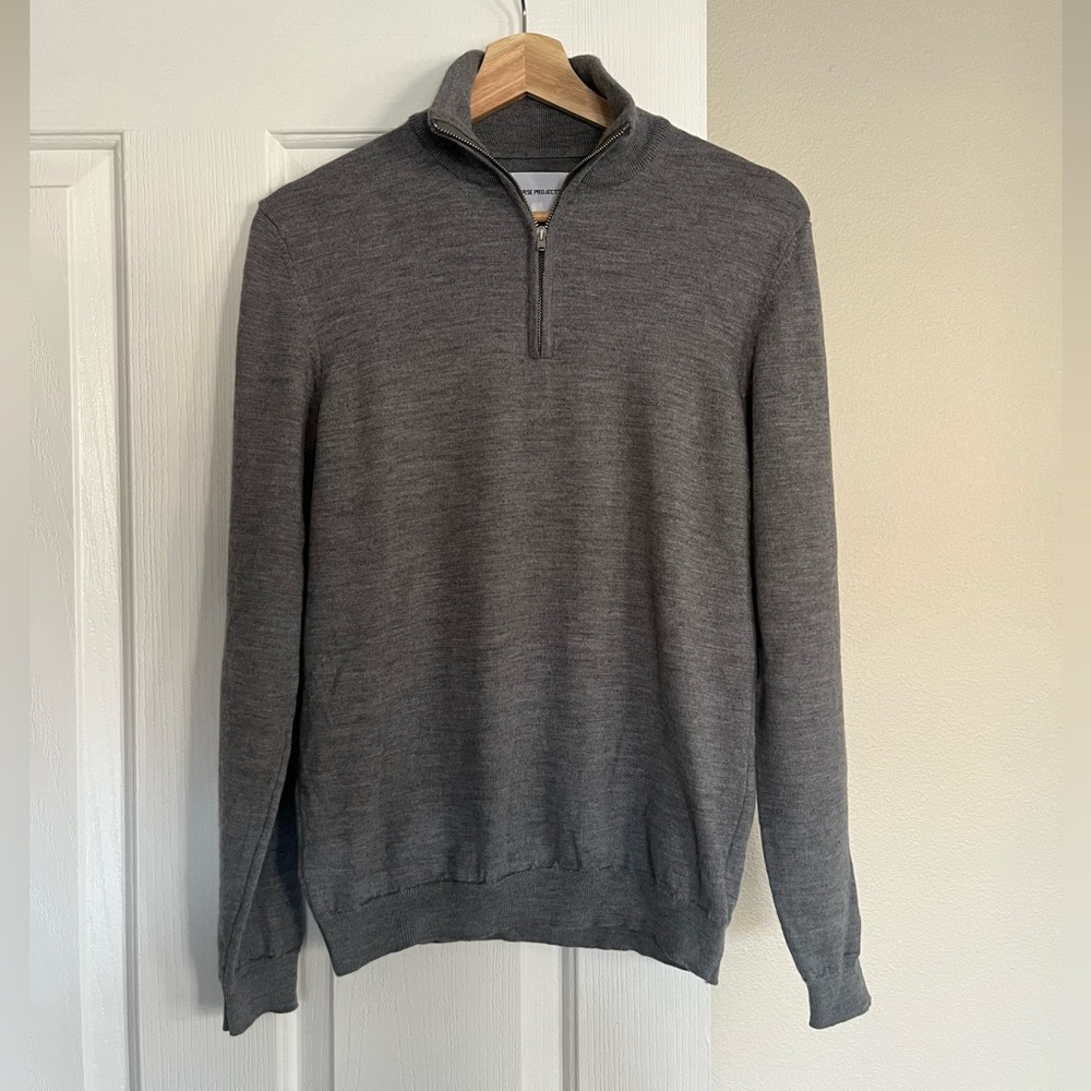 Norse Projects 1/4 Zip Merino Wool Sweater